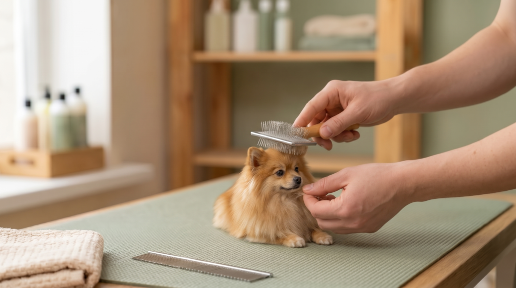 Pomeranian_grooming