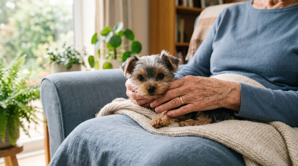 Woman_cradling_small_terrier
