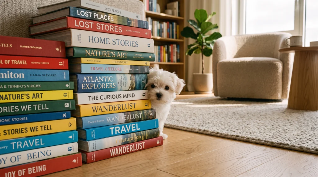 maltese_peeking_behind_books