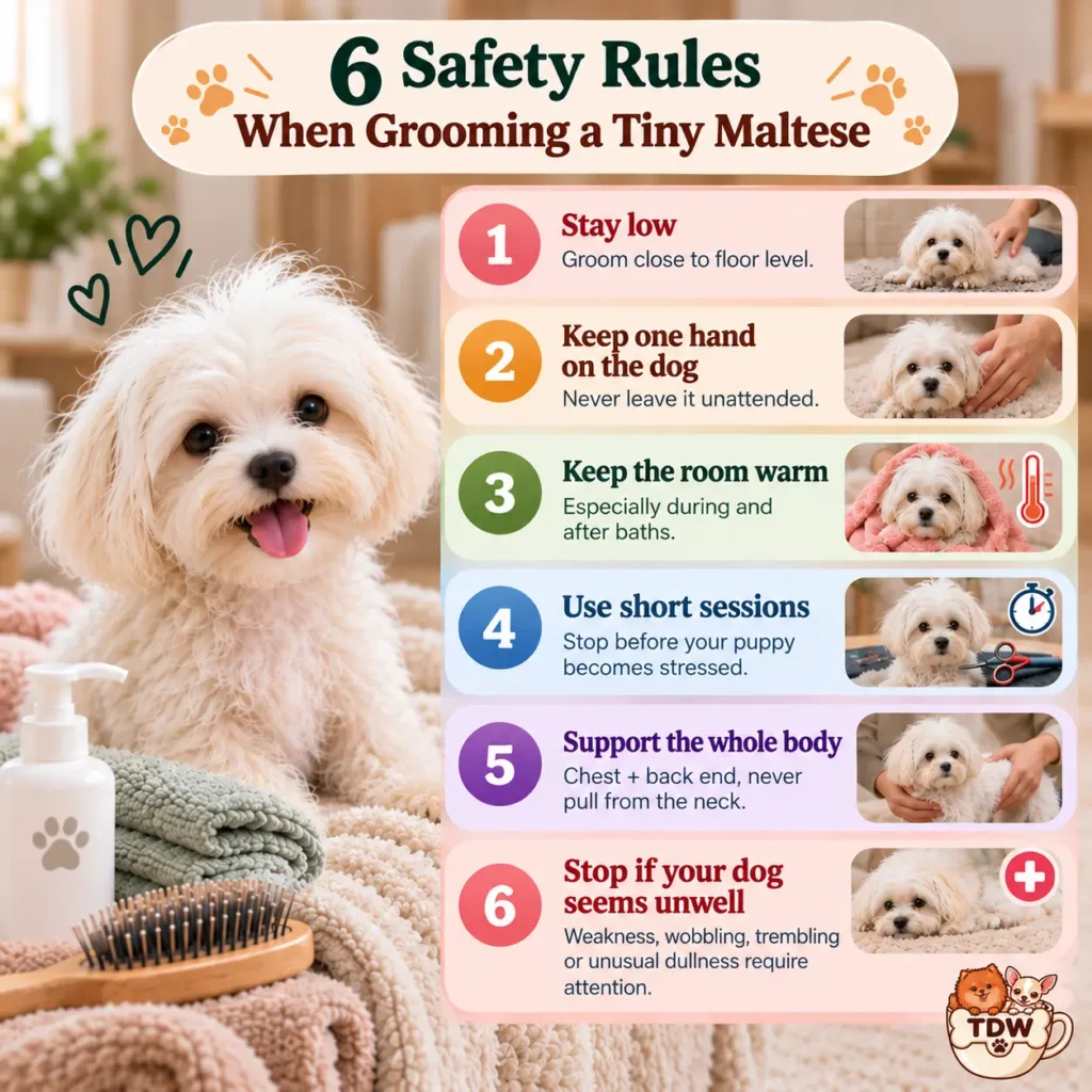 Maltese-Grooming-Safety-Rules